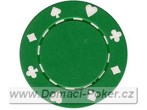 Poker etony Bez potisku 11,5gr. - Zelen
