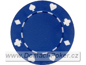Poker etony Bez potisku 11,5gr. - Tmav modr