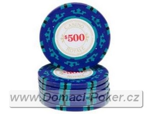 Casino Royal 14gr. - Hodnota 500 - tmav modr