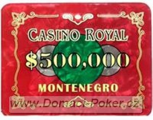 Casino Royal 14gr. - Plaketa s hodnotou 500000 - erven