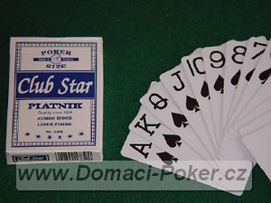 Hrac karty na poker Piatnik Starclub - modr Jumbo