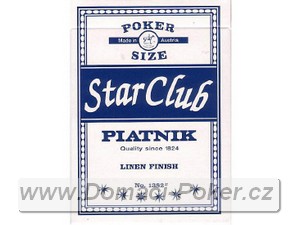 Hrac karty na poker Piatnik Starclub - modr normal