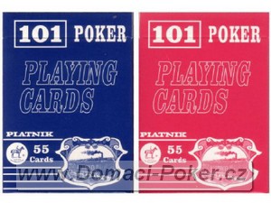 Hrac karty na poker 101/909 modr