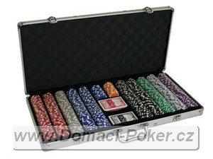 Poker set s motivem Kostky 750