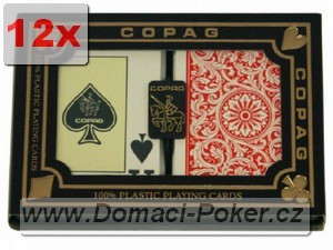 Plastov karty Copag Dual Pack - pokersize - 12pk