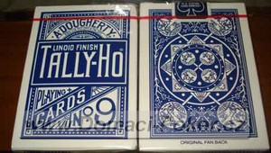 Hrac karty Tally-Ho Fan circle - modr