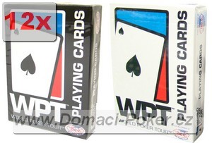 Bee: WPT Hrac karty na poker - ern + bl 12pk