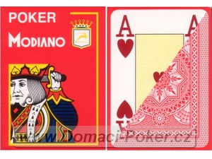 Modiano 100% Plast Poker Cristallo Jumbo Index - erven