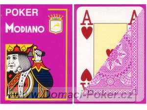 Modiano 100% Plast Poker Cristallo Jumbo Index - fialov