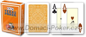 Modiano 100% Plast - Texas Holdem poker jumbo oranov