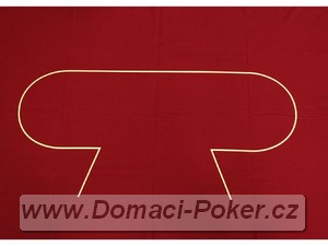 Profesionln pltno na pokerov stoly - modr vlna 250 x 150 cm