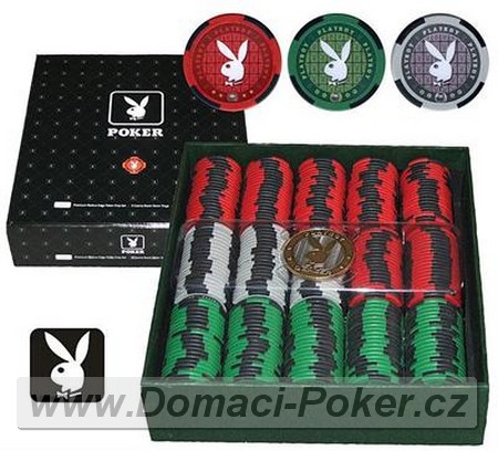 Playboy Poker set 300 eton bez dealer buttonu