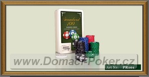 Poker Range 100 eton s potiskem v plechovce, 7,5 gr. (pr101)