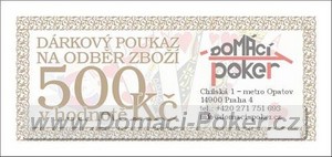 Drkov poukaz na zbo v hodnot 500 k