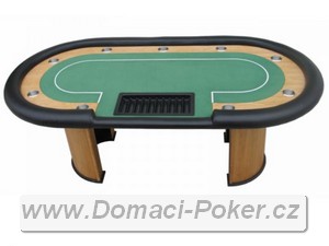 Pokerov stl - Nevada 4 ovl s dealerem - zelen