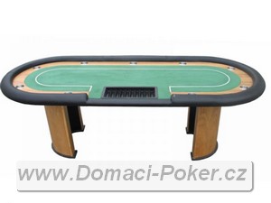 Pokerov stl - Nevada 4 XXL ovl s dealerem - zelen 