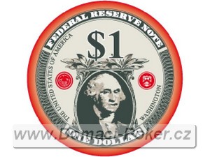 US Bankovky 10,5 gr. - hodnota 1$ erven
