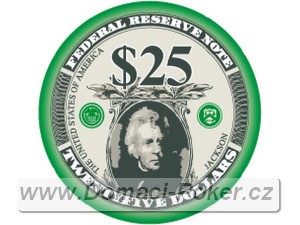 US Bankovky 10,5 gr. - hodnota 25$ zelen