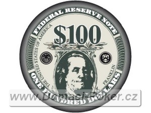 US Bankovky 10,5 gr. - hodnota 100$ ern