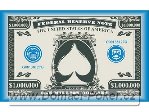 US Bankovky - Plaketa hodnoty 1000.000$ modr