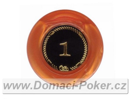 Prestige Pearl s potiskem hodnot 4,5gr. - Hodnota 1 - oranov