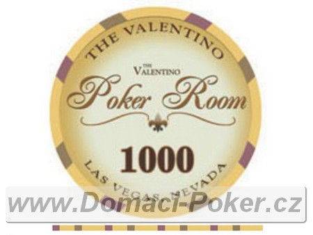 Valentino Poker Room 10,5gr. - Hodnota 1000 - lut