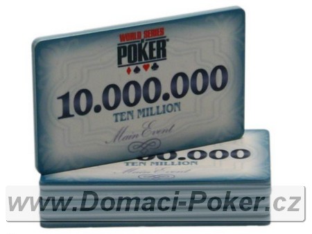 WSOP Main Event 10gr. - Plaketa 10.000.000 - modr