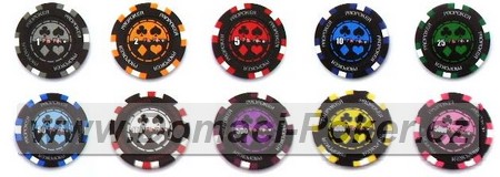 etony na poker ProPoker Clay 13,5 gr. - Hodnota 500 - fialov