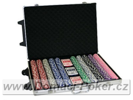 Poker set s motivem Kostky 1000