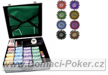 Komplexn set ALL IN s 800 etony, 5x karty, pltno, stopky, plastov box na kar