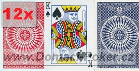 Karty na poker Tally Ho Nr. 9 - erven + modr 12pk
