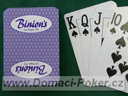 Hrac karty Casino Binions