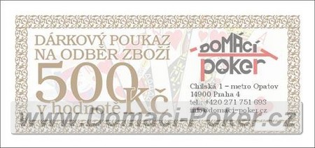 Drkov poukaz na zbo v hodnot 500 k