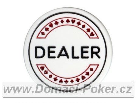 Dealer Button s karetnmi znaky