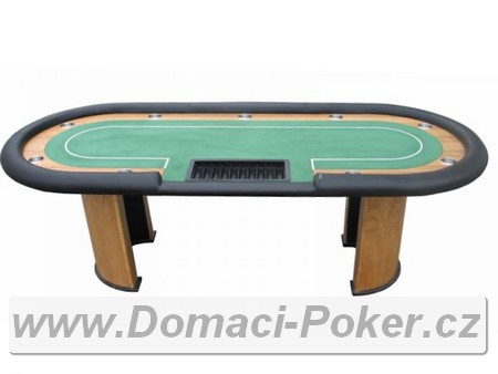 Pokerov stl - Nevada 4 XXL ovl s dealerem - zelen 