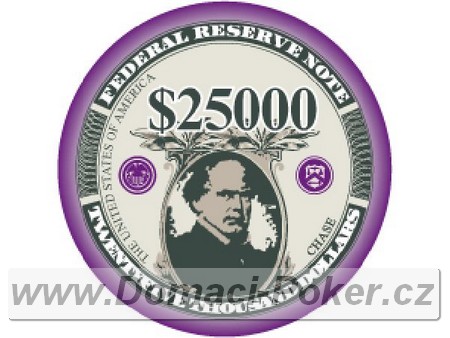 US Bankovky 10,5 gr. - hodnota 25000$ fialov